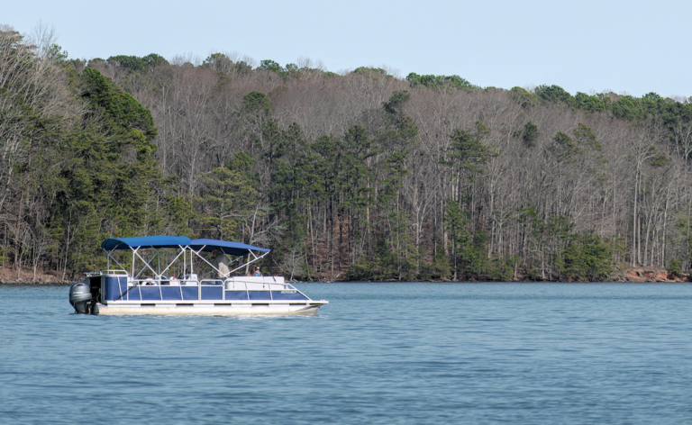 Boat on Lake Norman